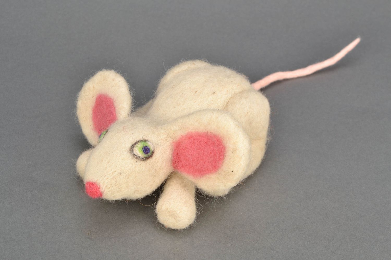Interior toy felted of wool Mouse photo 2