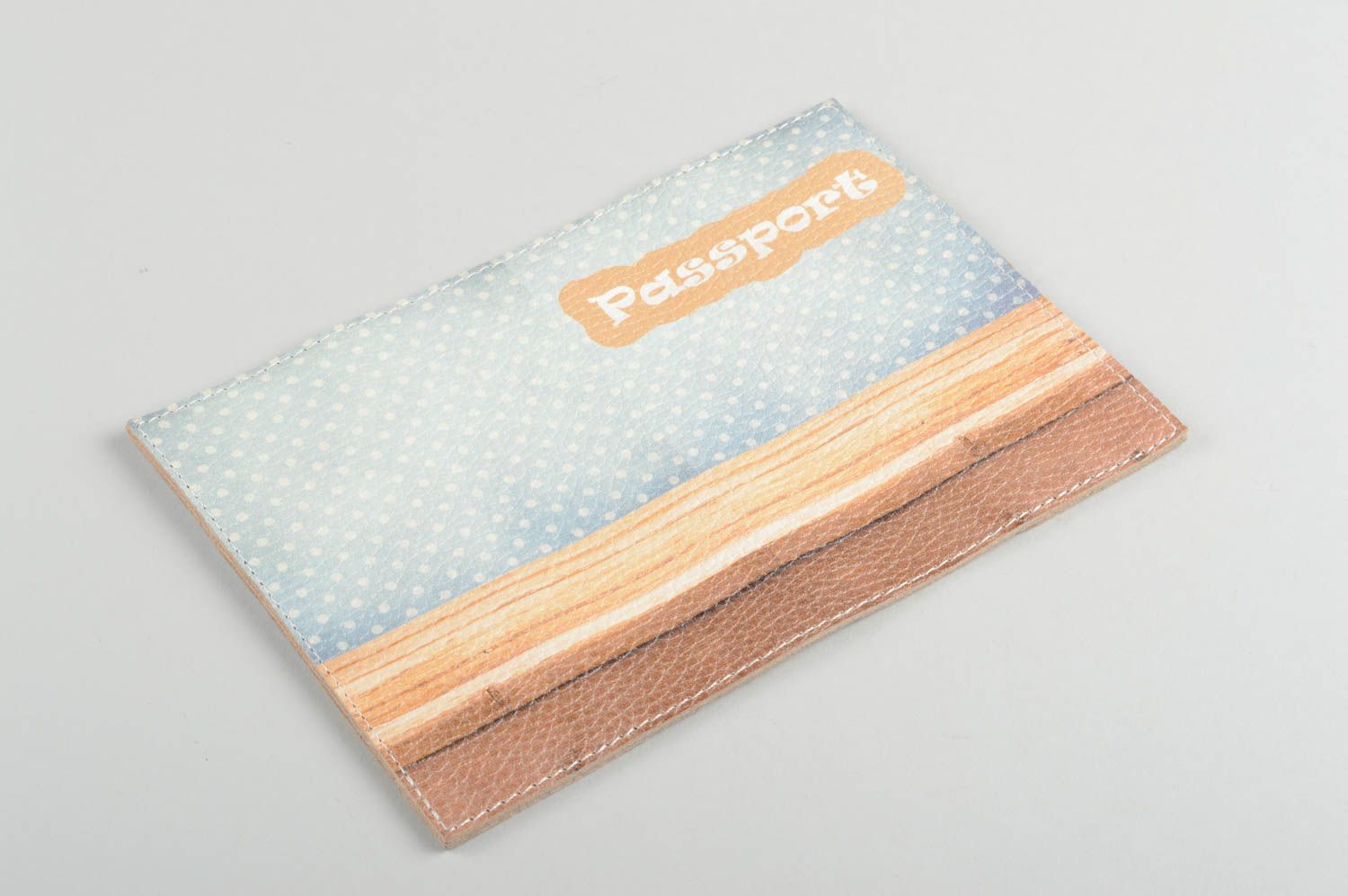 Handmade cover for passport unusual passport cover leather passport cover photo 2