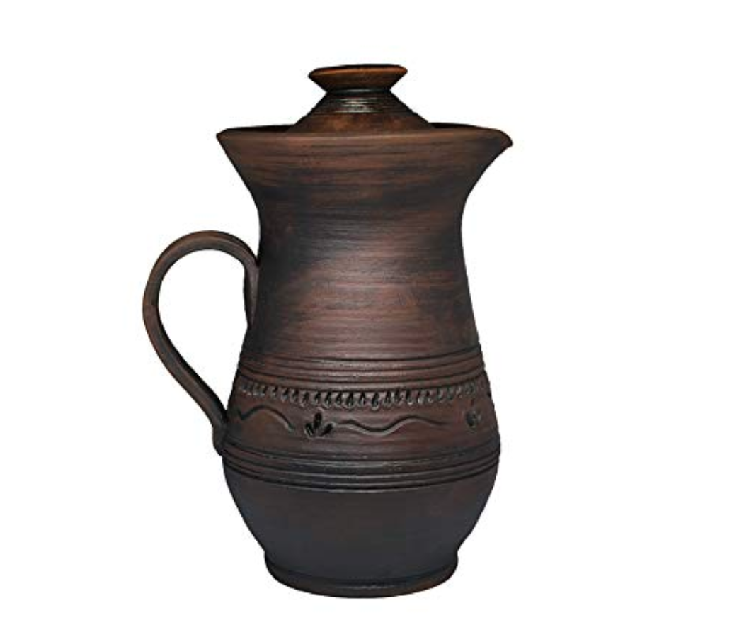 40 oz ceramic simple village-style terracotta milk pitcher handmade kitchenware 9, 2,37 lb photo 16