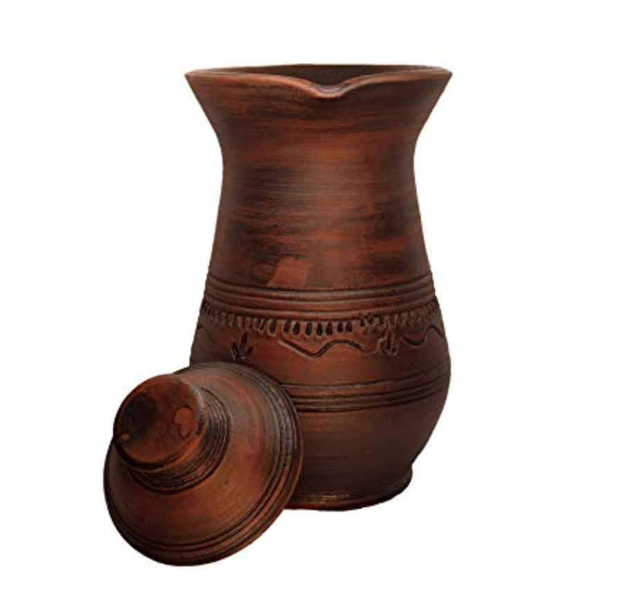 40 oz ceramic simple village-style terracotta milk pitcher handmade kitchenware 9, 2,37 lb photo 16