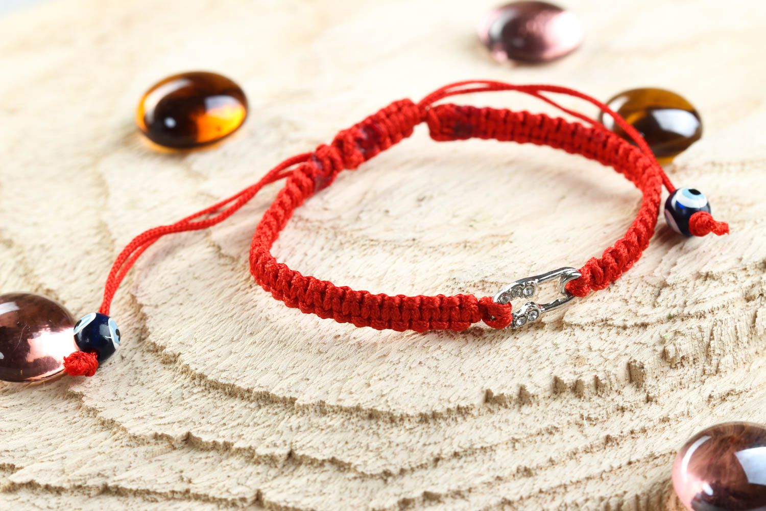 Rotes Armband handgefertigt Damen Armband elegant Designer Schmuck modisch foto 1
