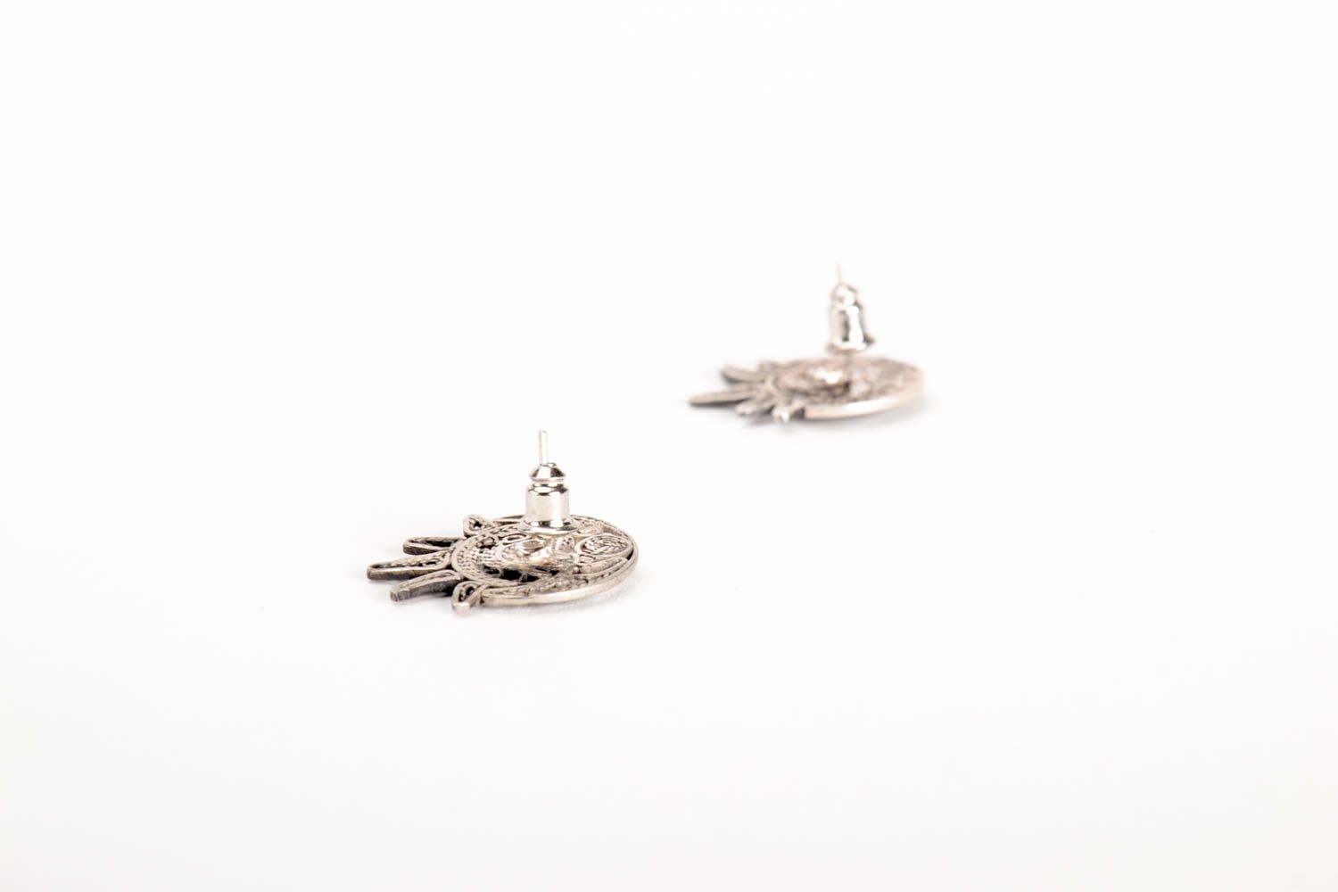 Handmade jewelry silver earrings fashion earrings designer accessories photo 3