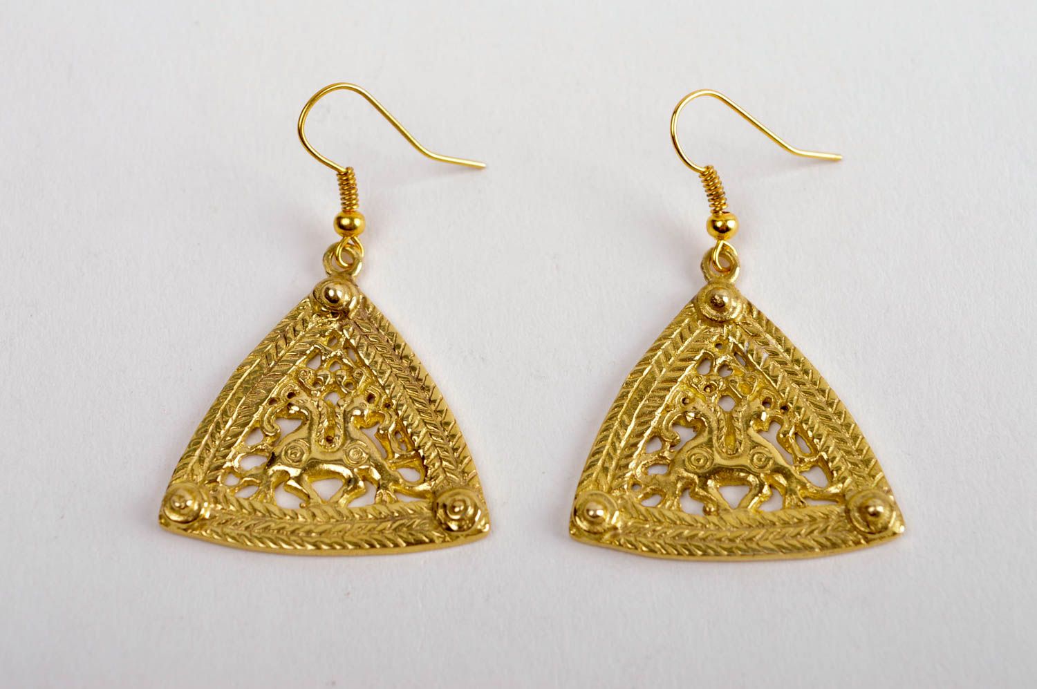 Handmade earrings metal jewelry earrings for girls designer accessories photo 3