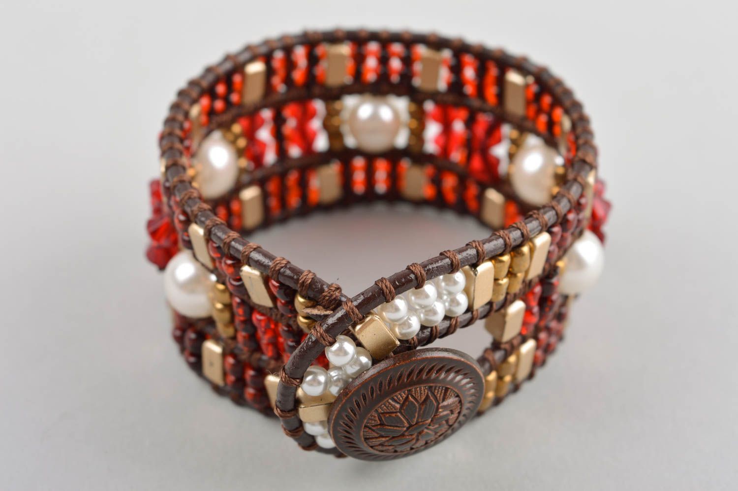Handmade bracelet unusual bracelet for women gift ideas beads accessory photo 3