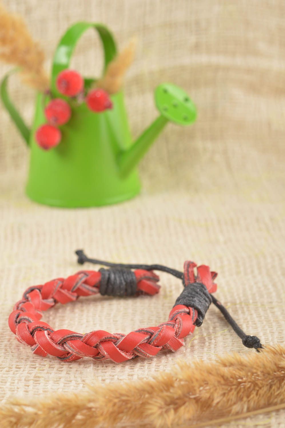 Beautiful handmade braided leather bracelet cool jewelry bracelet designs photo 1