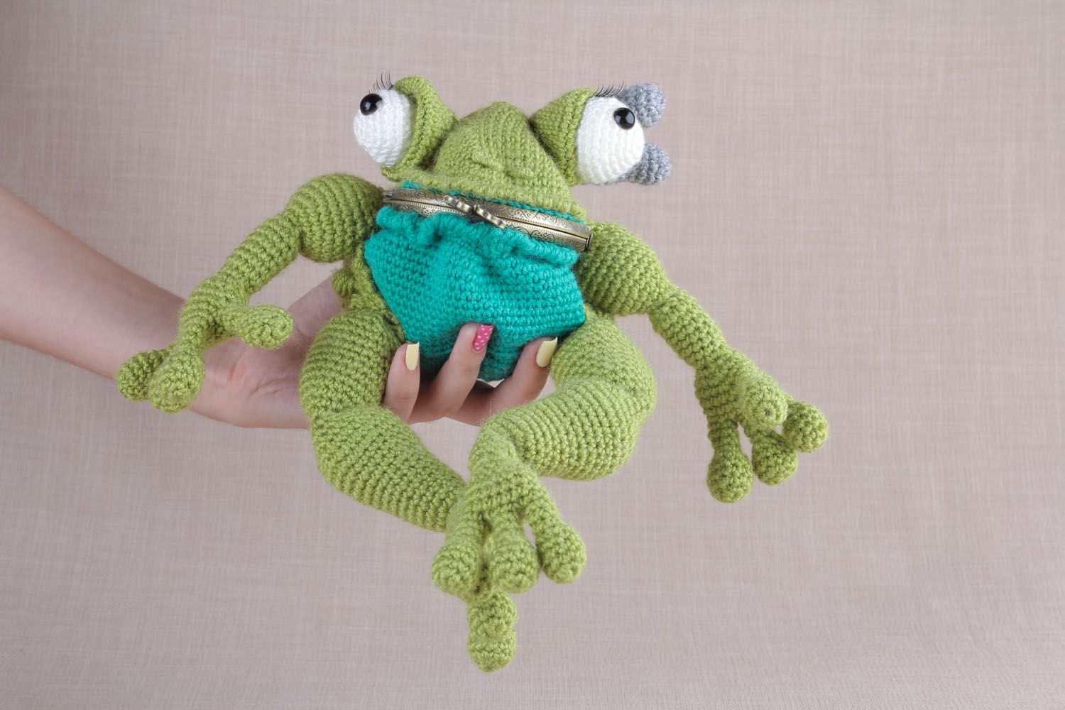 Crochet toy Princess Frog photo 5
