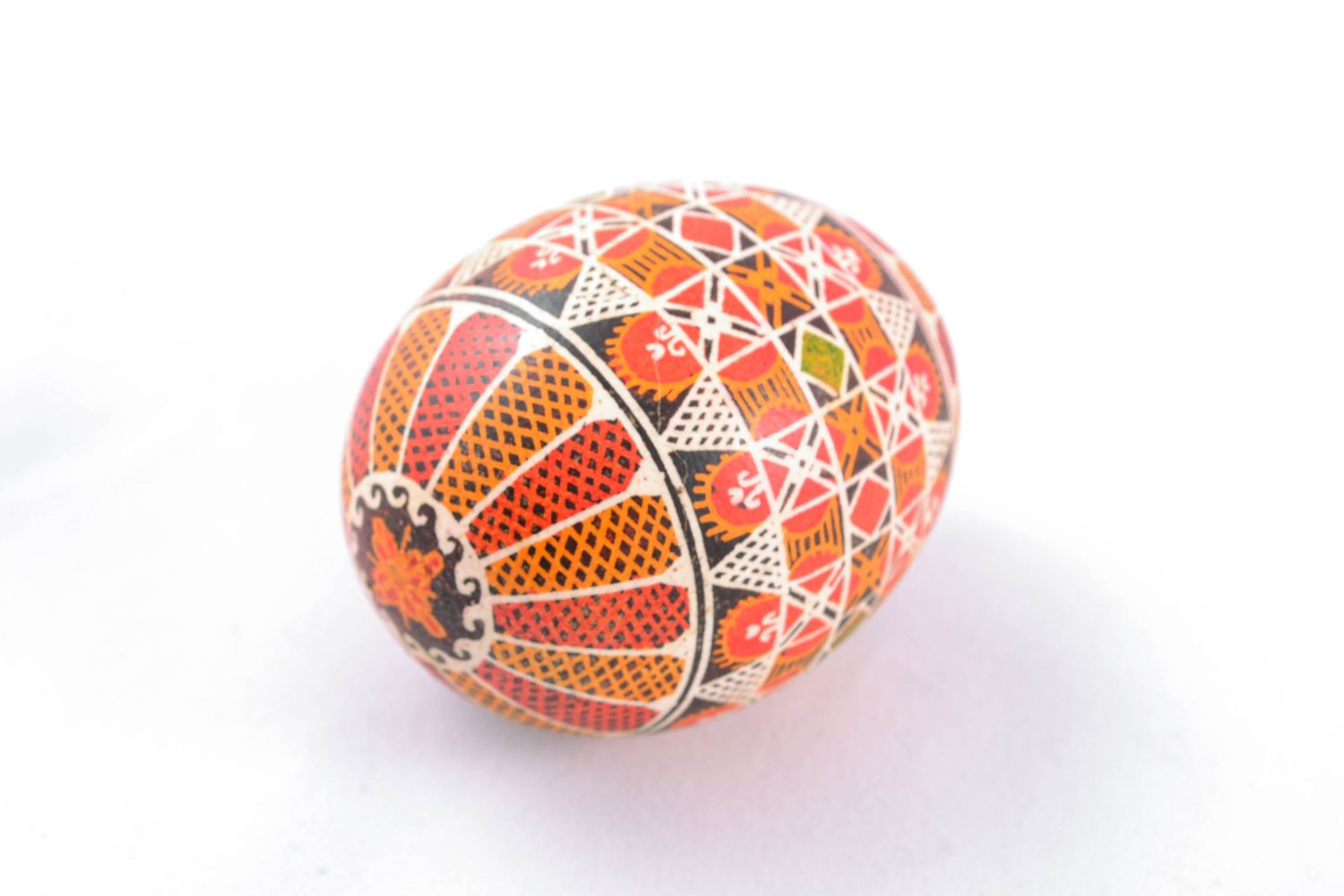 Handmade Easter egg painted with acrylics photo 3