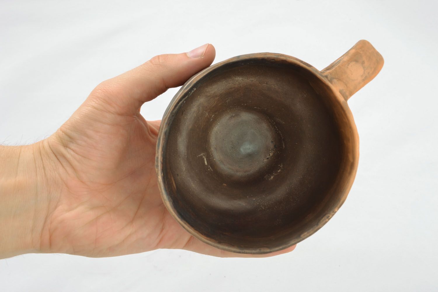 Custom handmade ceramic coffee cup with handle 0,91 lb photo 4