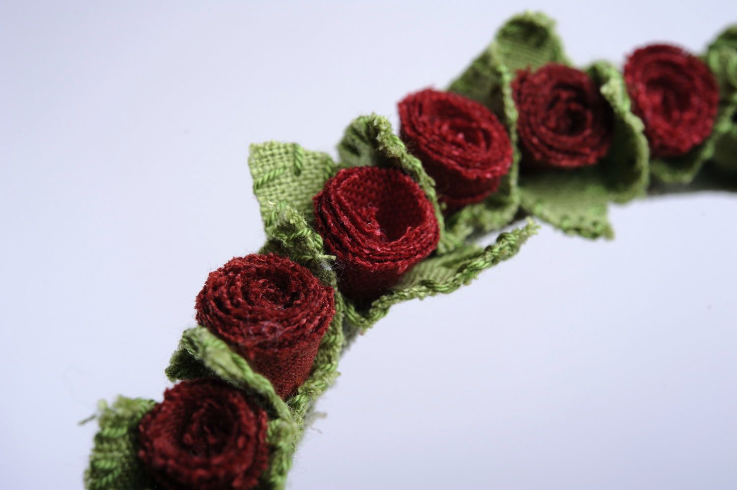 Collar de textil Flores foto 1