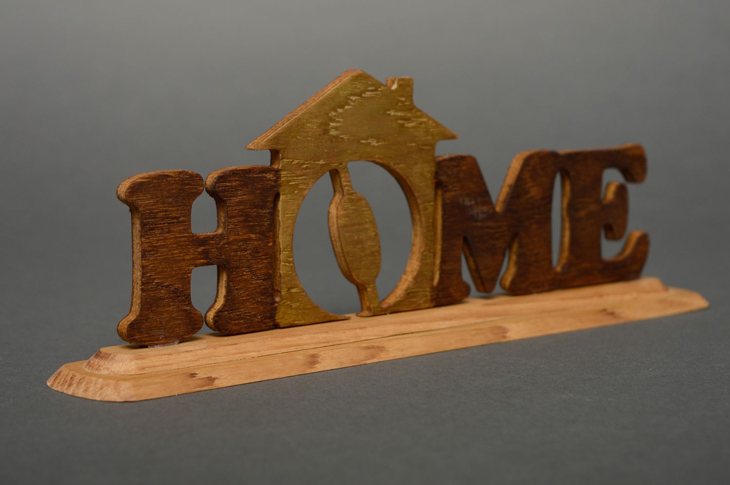 Handmade wooden word Home photo 1