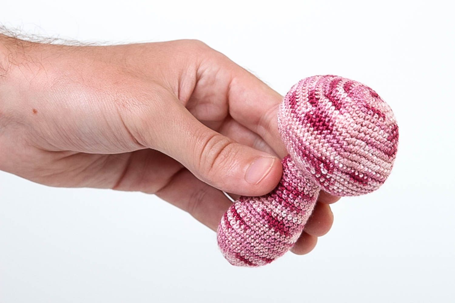 Handmade rattle toy present for new born baby crocheted toy for babies photo 5