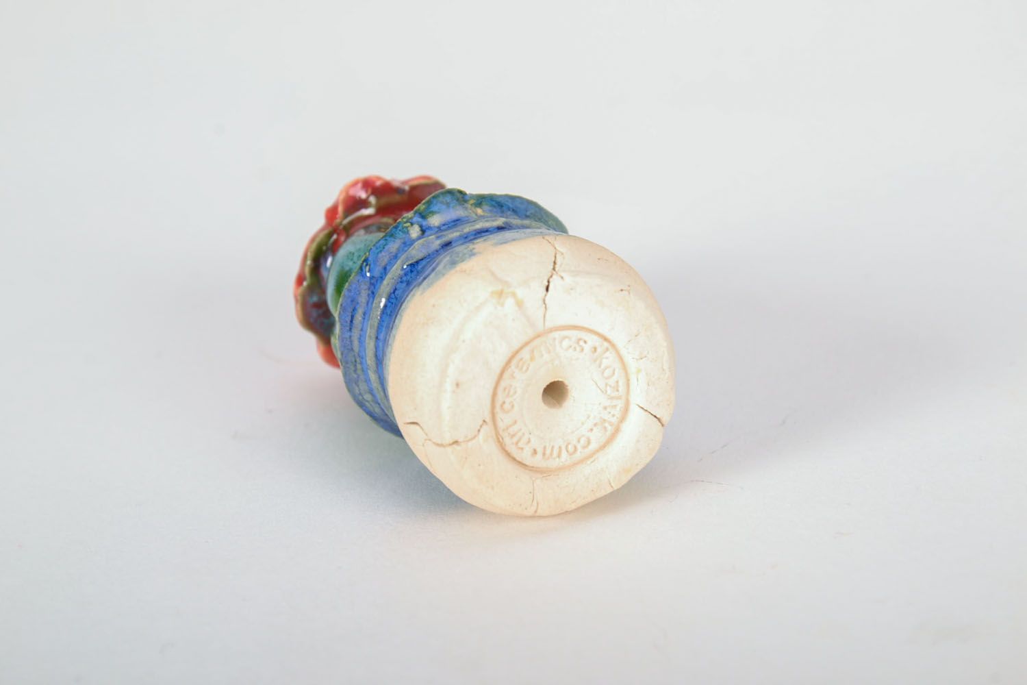 Figura de cerámica artesanal en forma de cacto foto 4