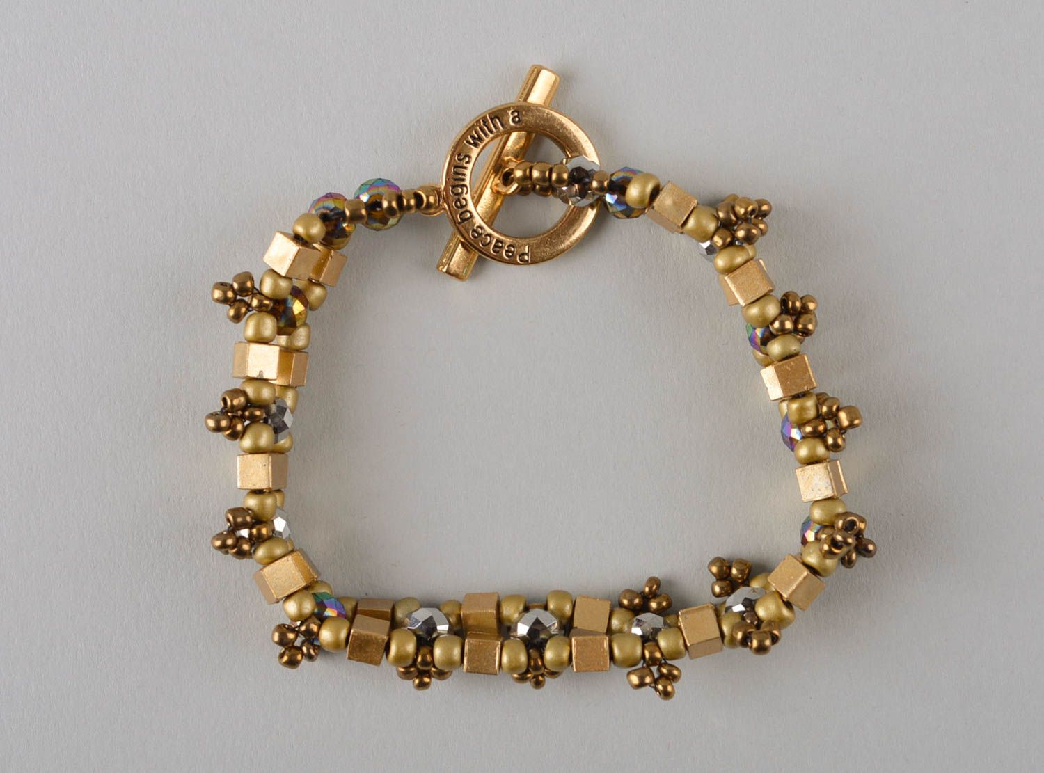 Стильная бижутерия ручной работы модный браслет золотистый женский браслет фото 2