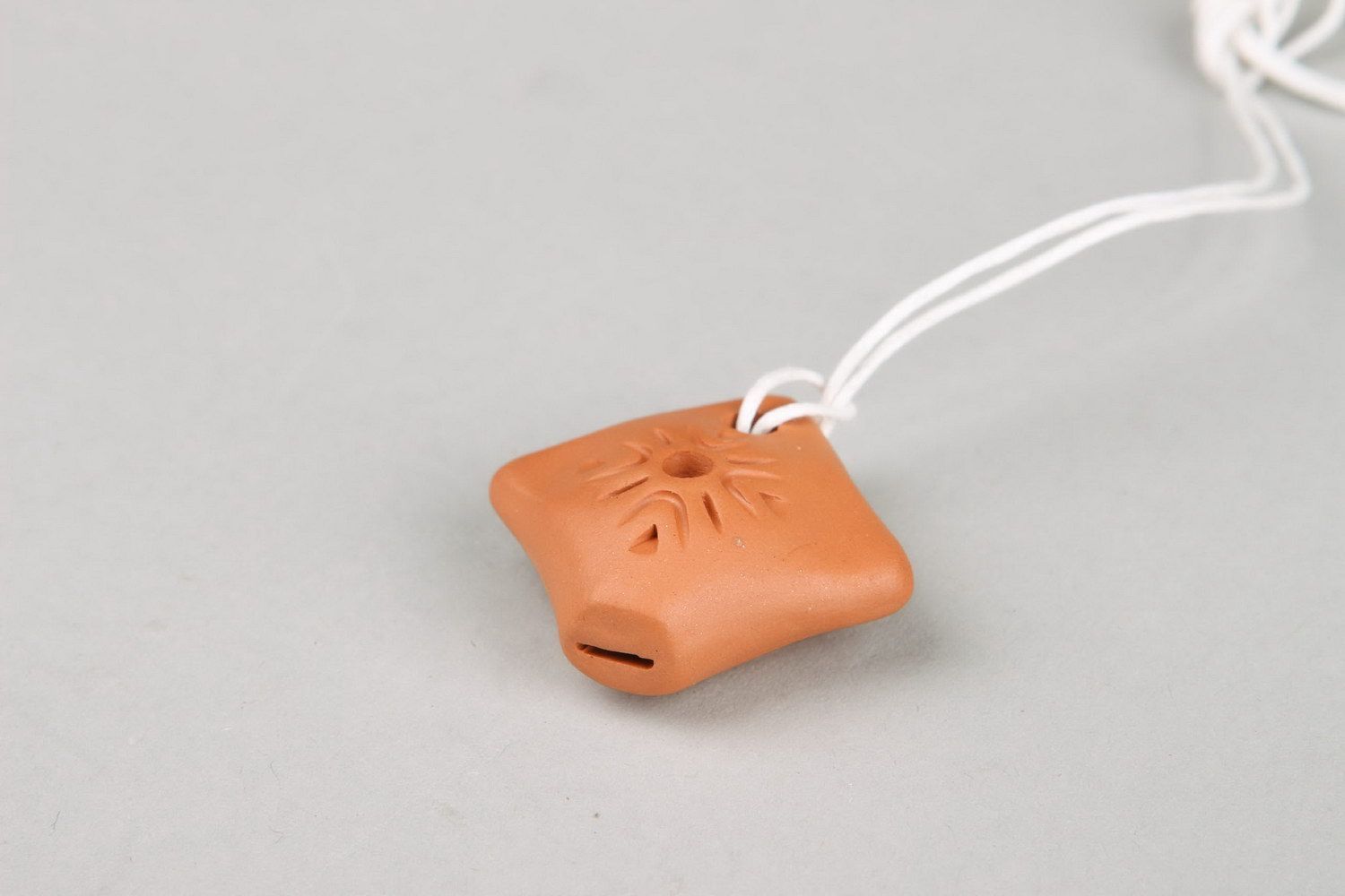 Ceramic tin whistle pendant, 2 sounds photo 5