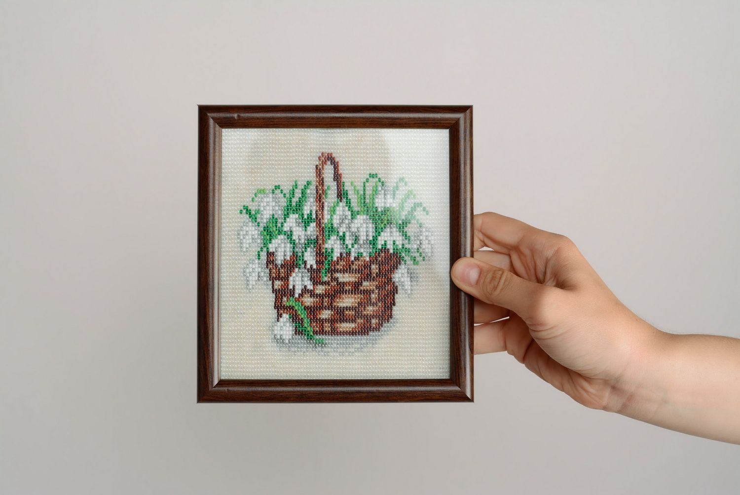 Woven Painting Snowdrops photo 1