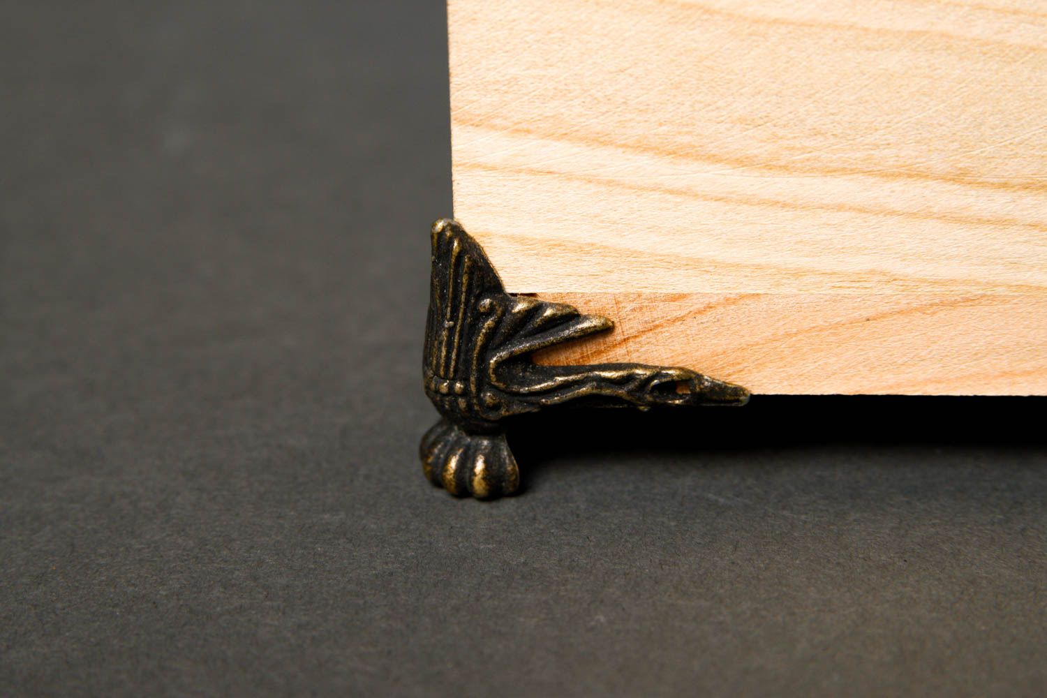 Scrignetto semilavorato fatto a mano scatola per decoupage scrignetto di legno foto 5