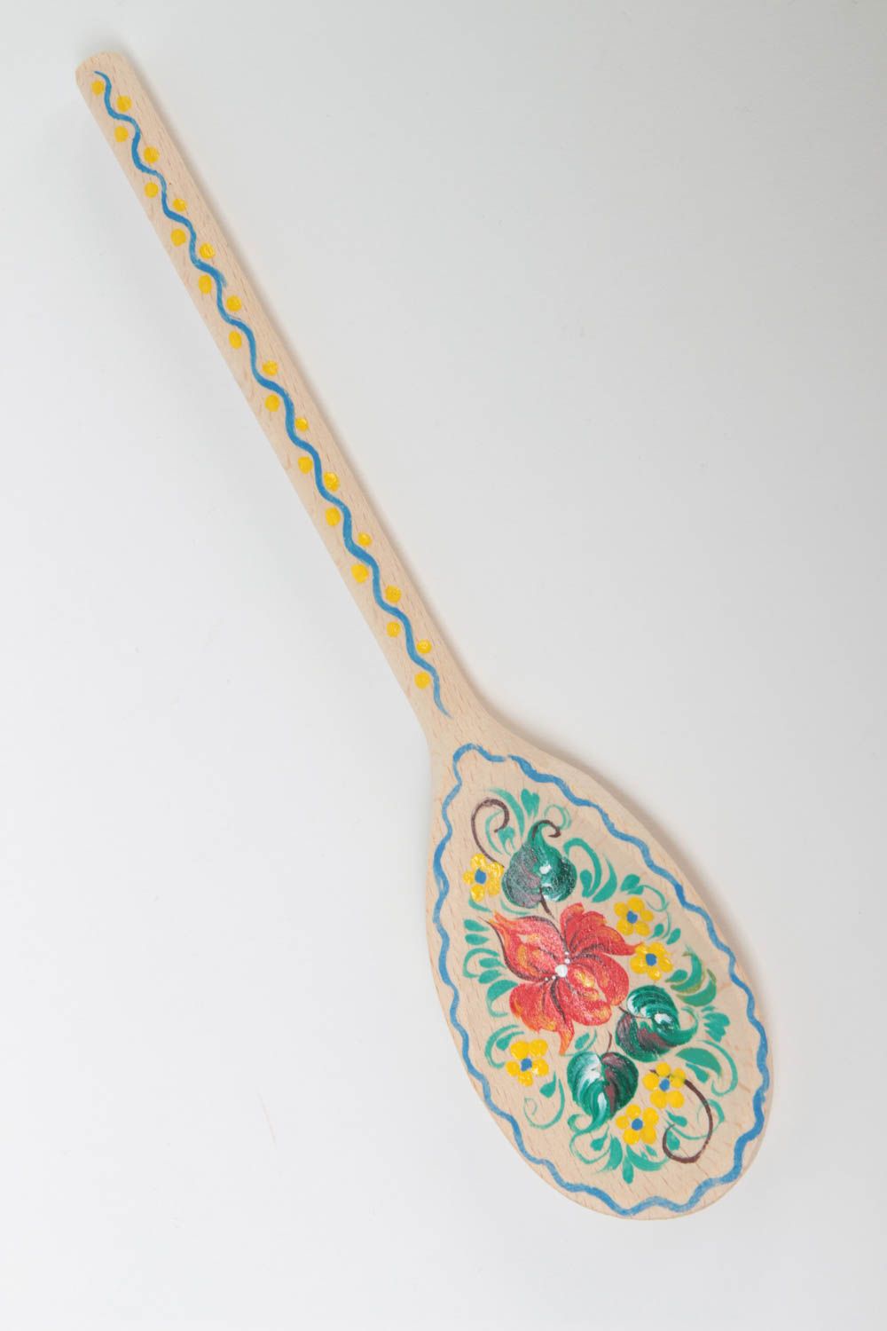 Ethnic spoon decoration ideas wooden cutlery unusual gift kitchen accessories photo 2