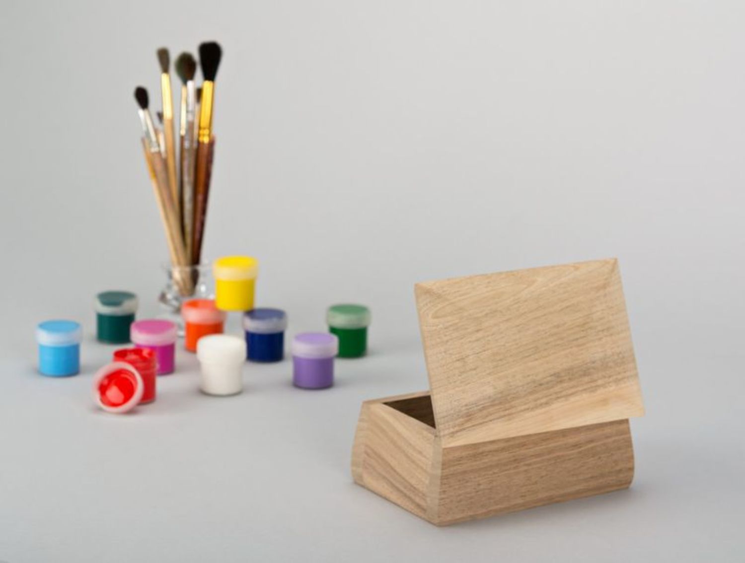Caja de madera para la creatividad foto 1