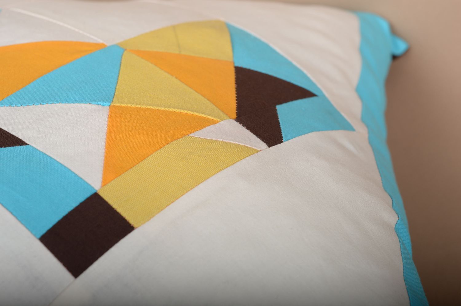Handmade designer cute pillow unusual cotton pillow textile home decor photo 5