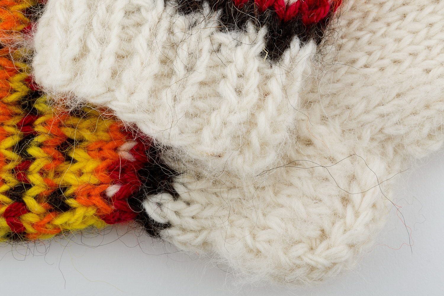 Calzini di lana per donna fatti a mano Abbigliamento da donna Calzini bianchi
 foto 5