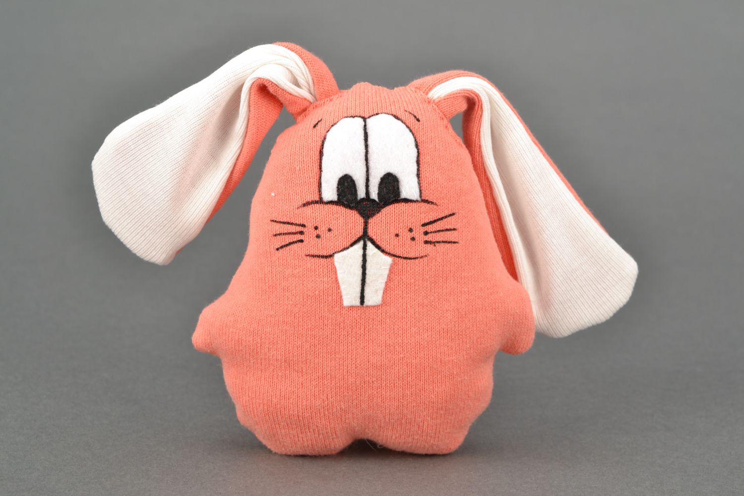 Мягкая игрушка подушка для дивана Розовый кролик фото 3