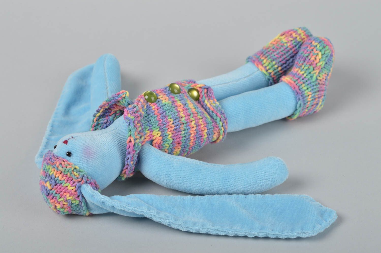 Designer stylish present unusual soft toy handmade soft rabbit cute gift photo 3