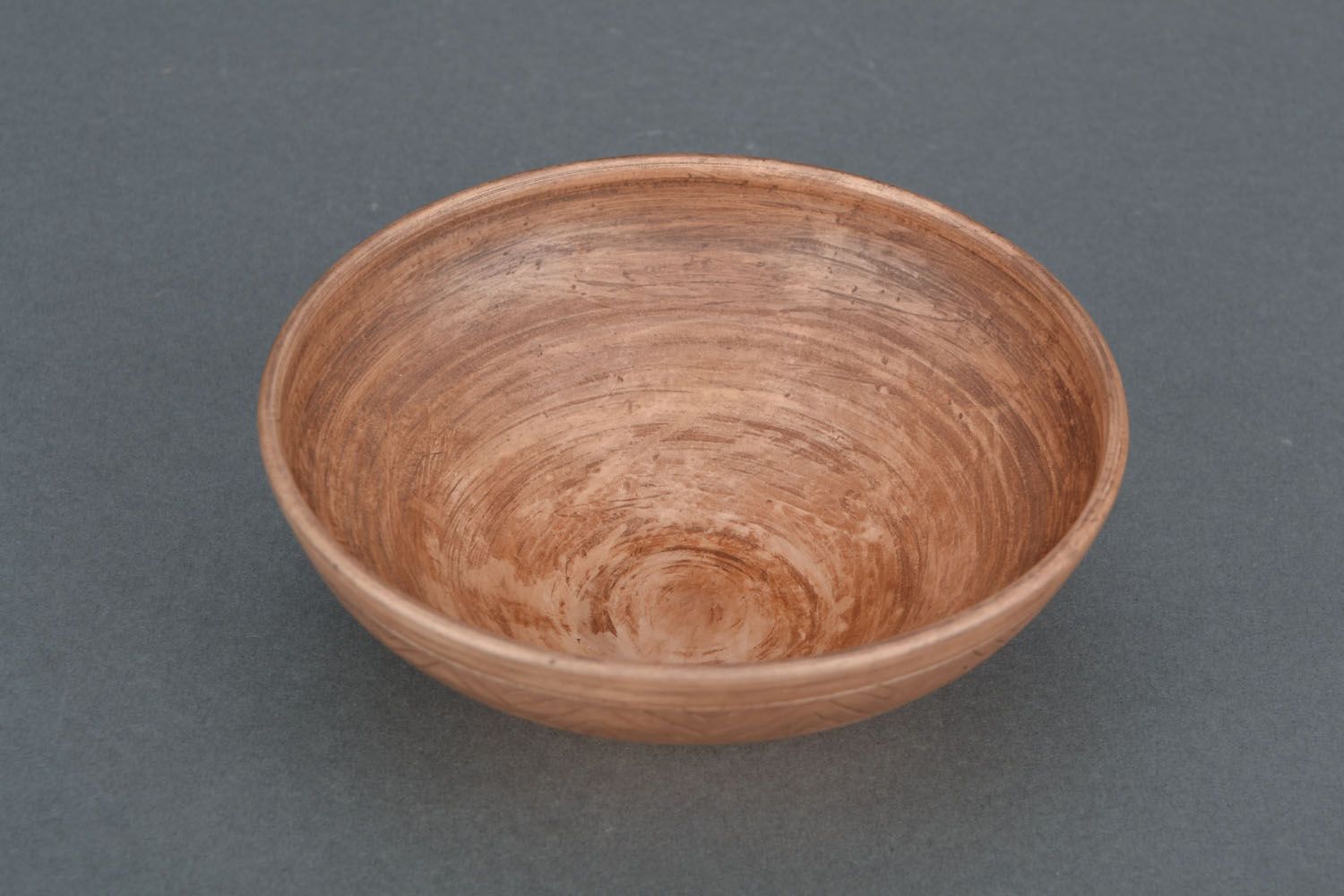 Глубокая тарелка из глины  фото 4