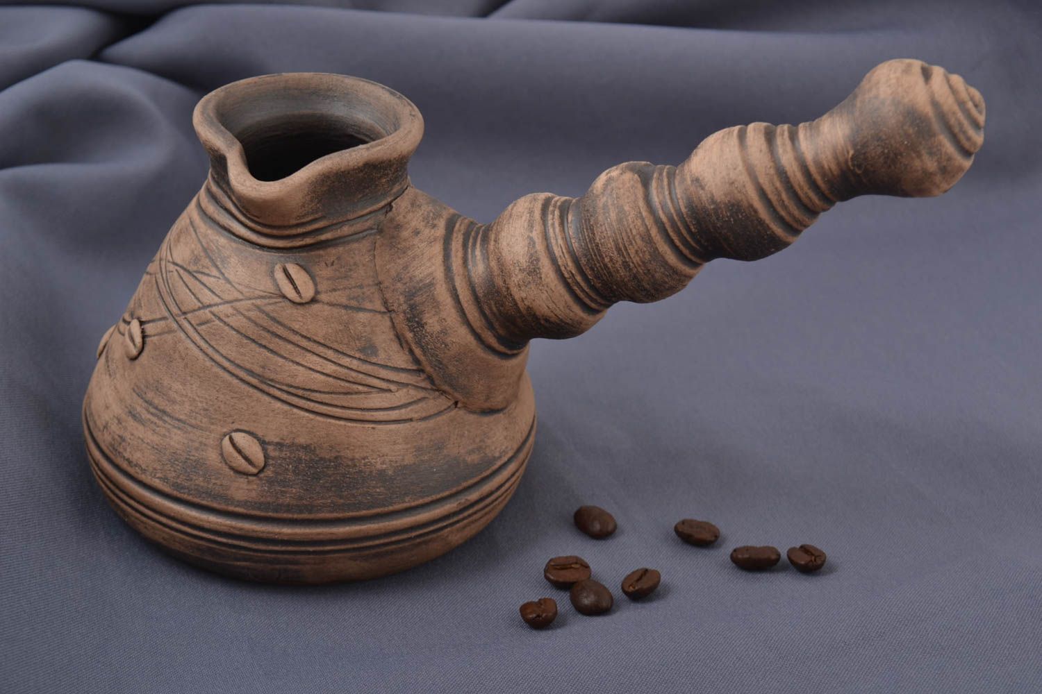 Handmade türkische Mokkakanne getöpfertes gGschirr originelles Küchen Geschirr foto 1
