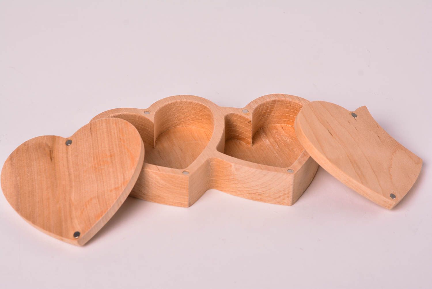 Stylish handmade wooden box wood craft ideas jewelry box design small gifts photo 5