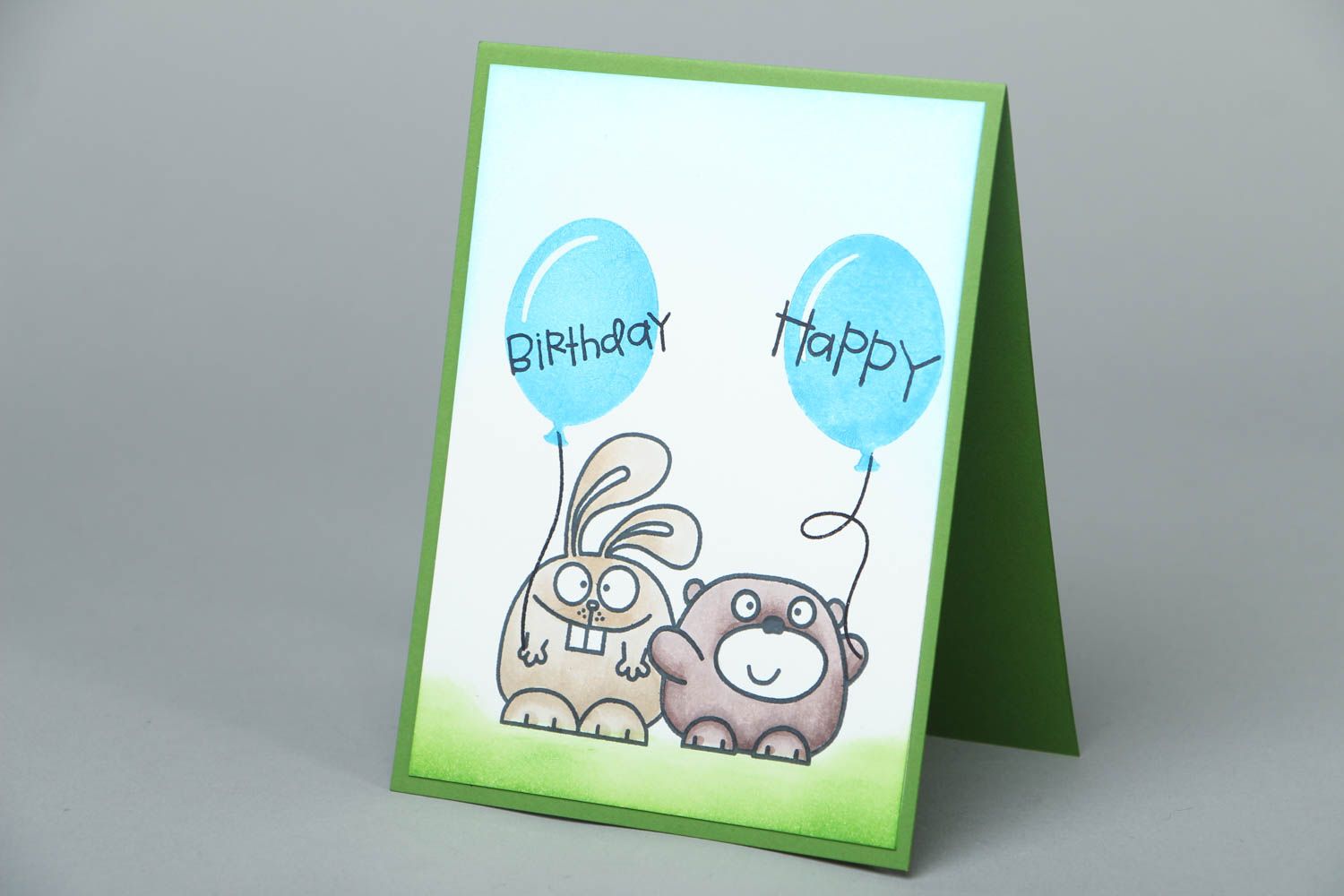 Homemade greeting card Happy Birthday photo 1