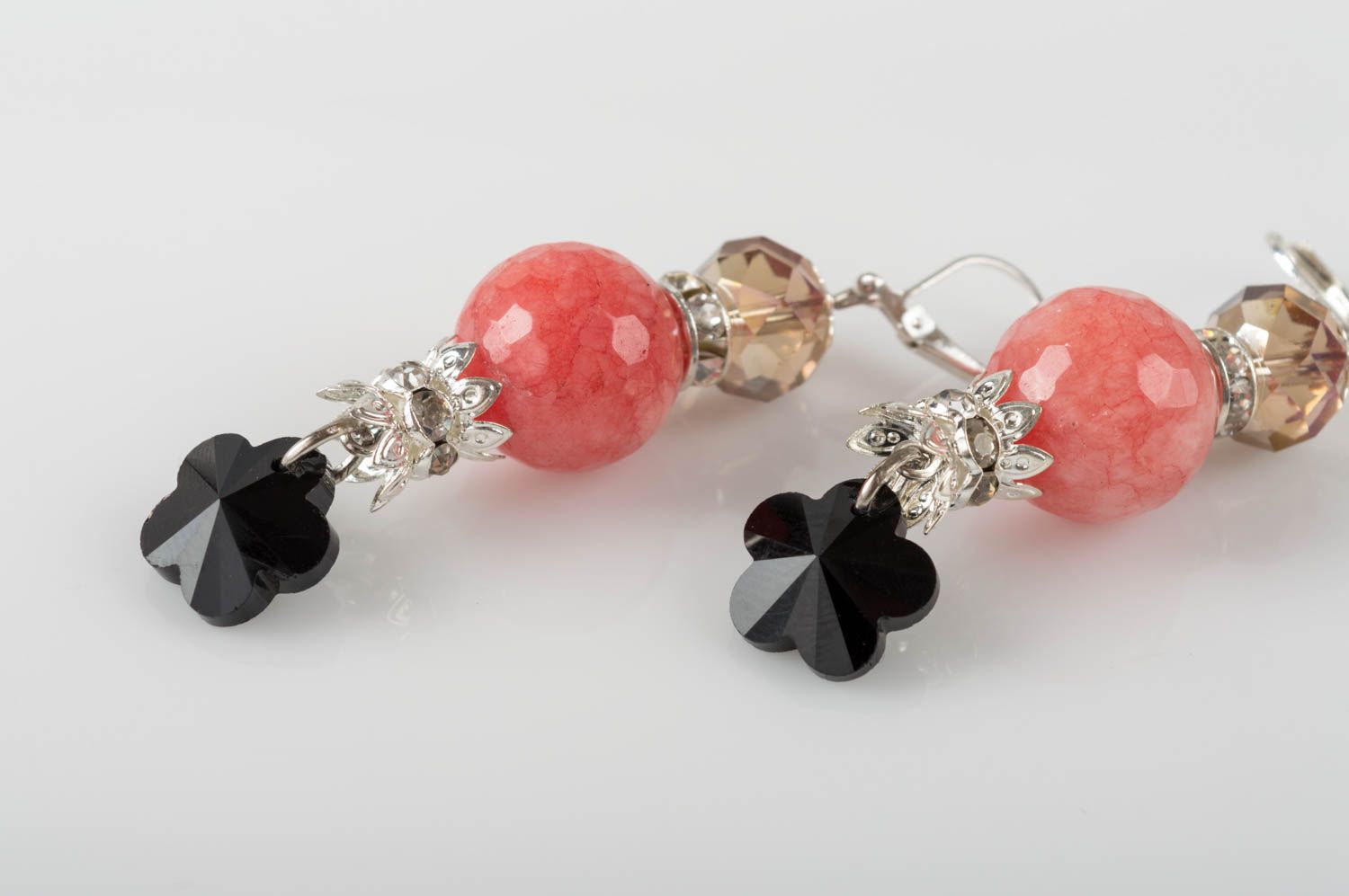 Unusual handmade gemstone earrings designer crystal earrings gifts for her photo 4