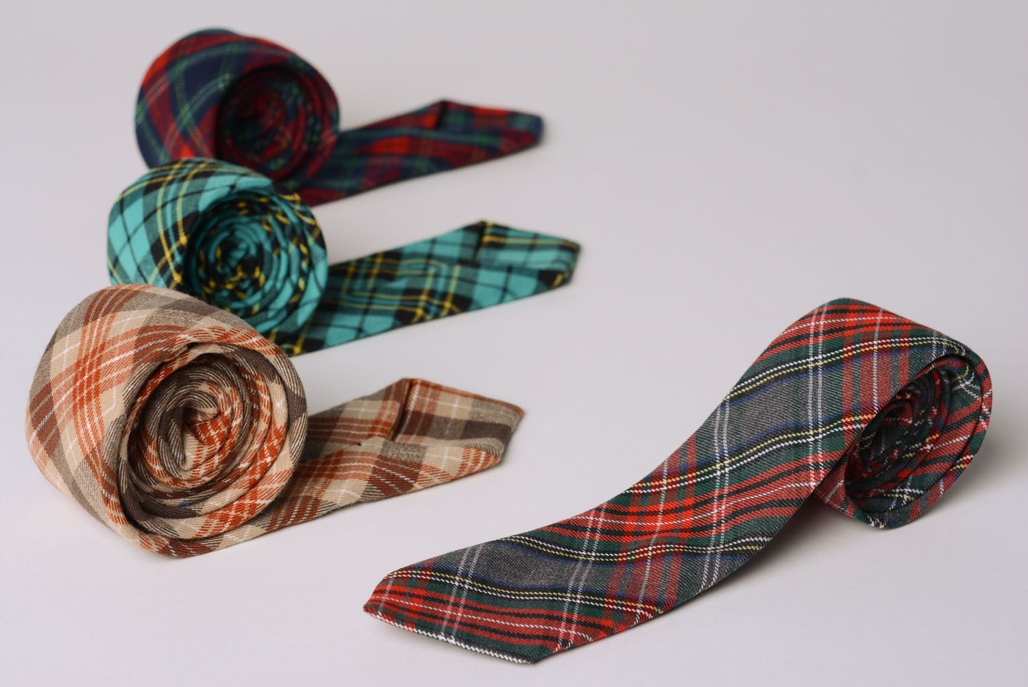 Handmade Krawatte karo foto 2