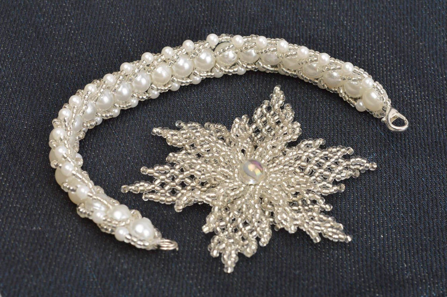 Trendy bracelet handmade jewelry designer brooch beaded accessories for her photo 4