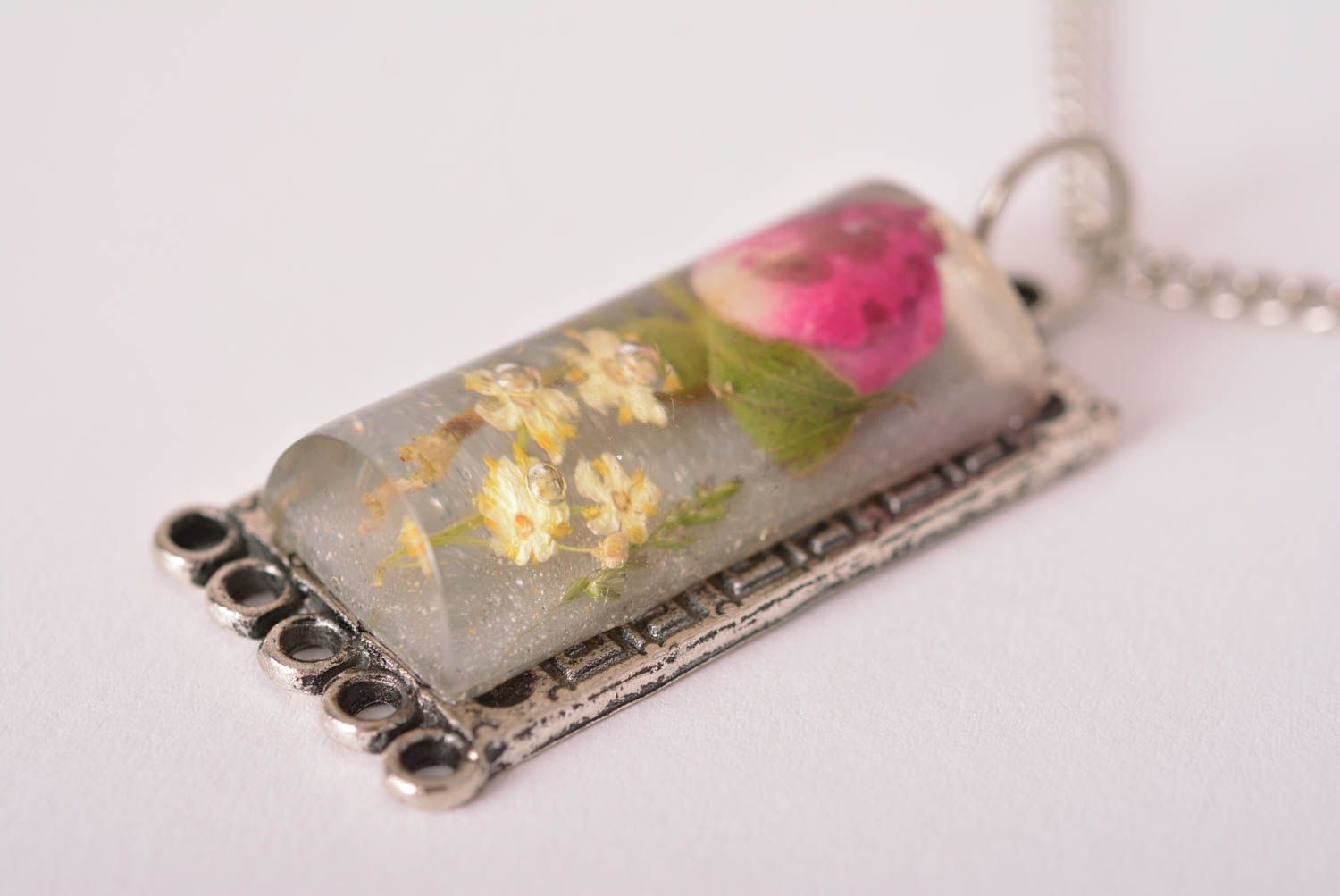 Handmade pendant unusual pendant for women epoxy pendant designer accessory photo 4
