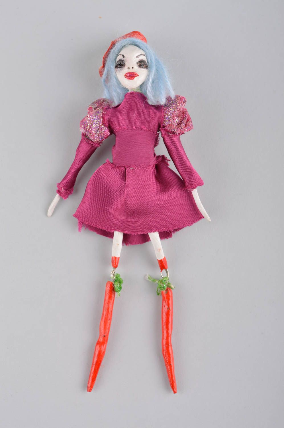 Авторская кукла игрушка ручной работы дизайнерская кукла монстрик керамическая фото 1