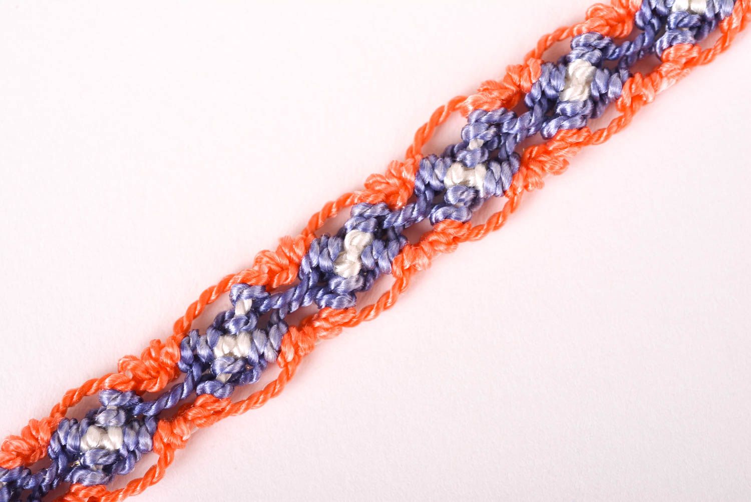 Beautiful handmade woven thread bookmark textile bookmark handmade small gifts photo 3