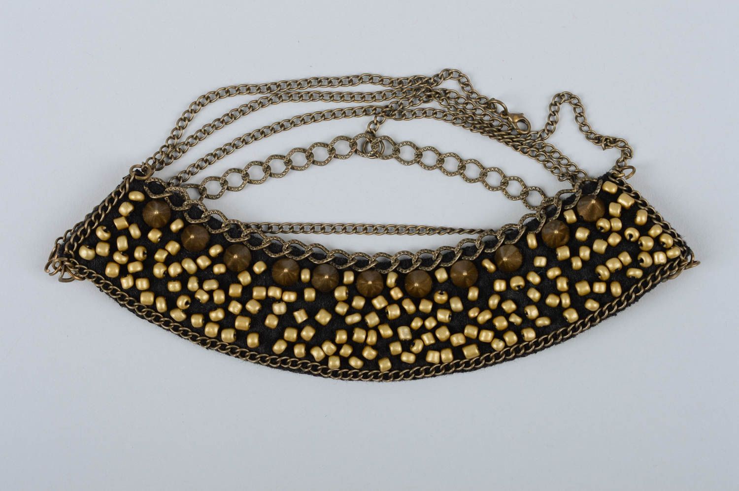 Handmade beaded necklace stylish designer necklace beautiful jewelry photo 2