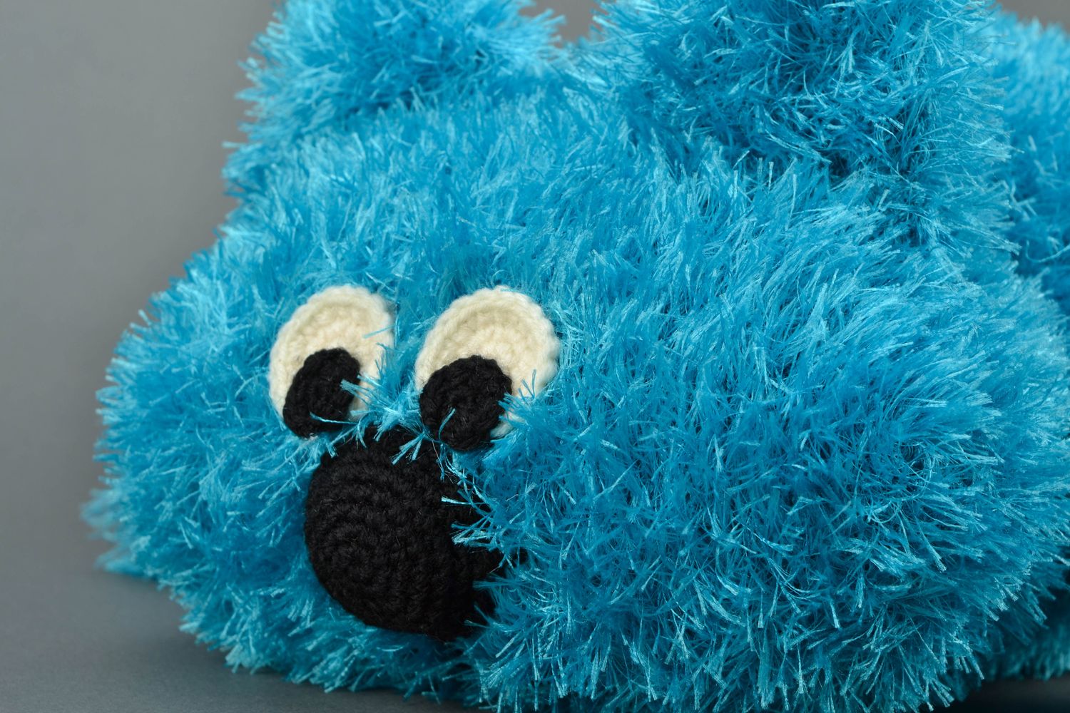 Мягкая игрушка подушка в виде голубого кота  фото 3