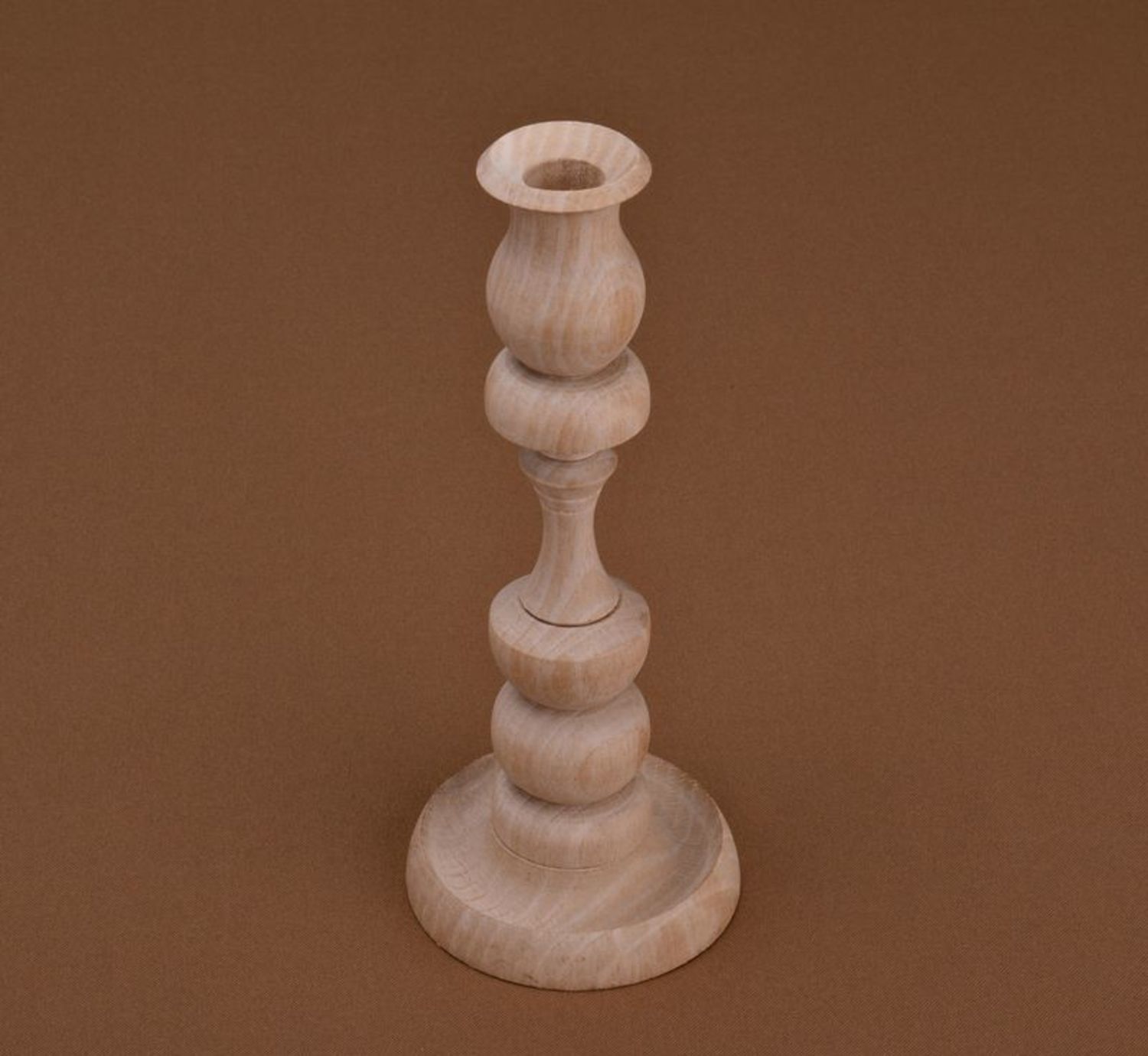Carved wooden candlestick photo 4