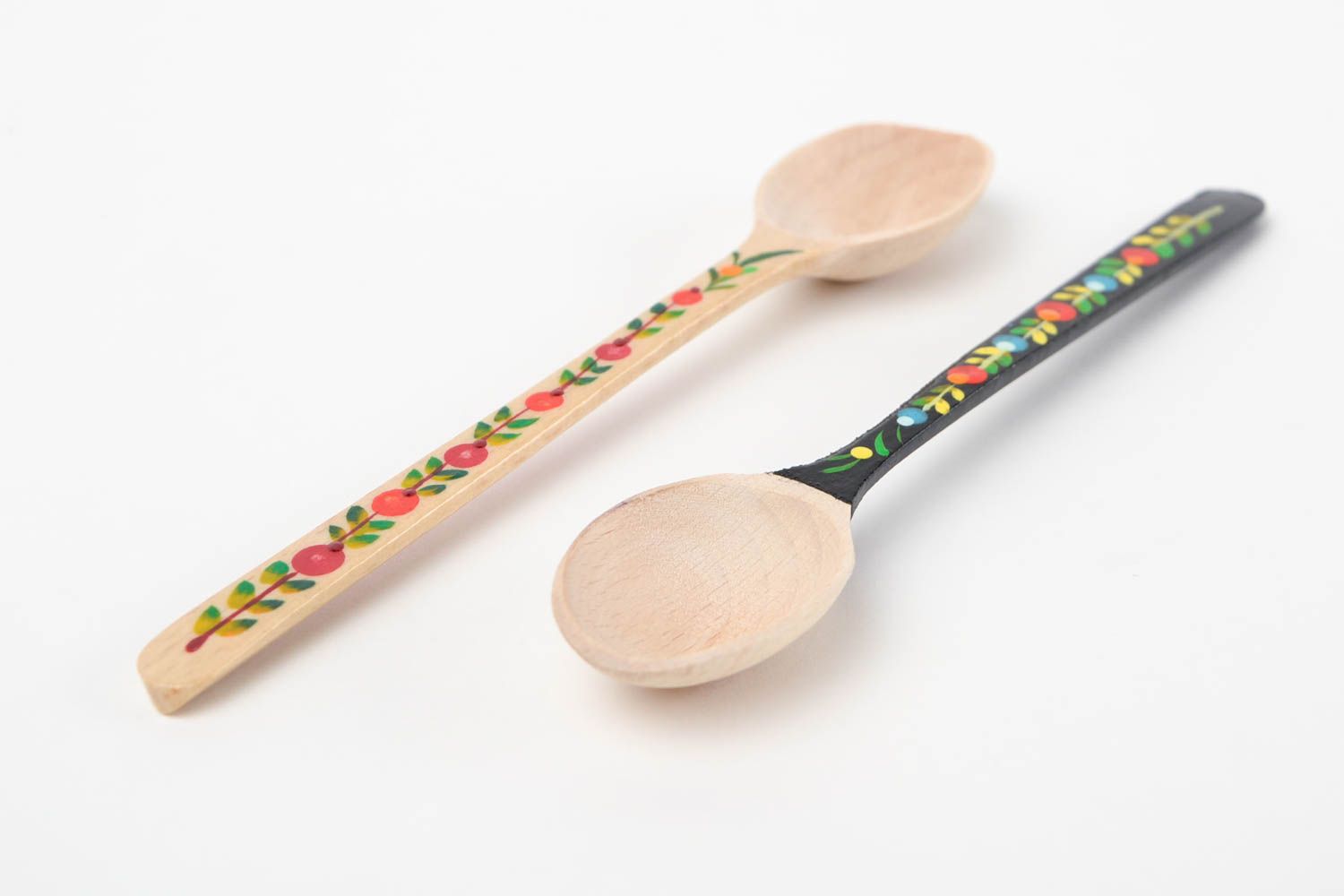 Handmade beautiful spoons stylish wooden spoons kitchen ware in ethnic style photo 4