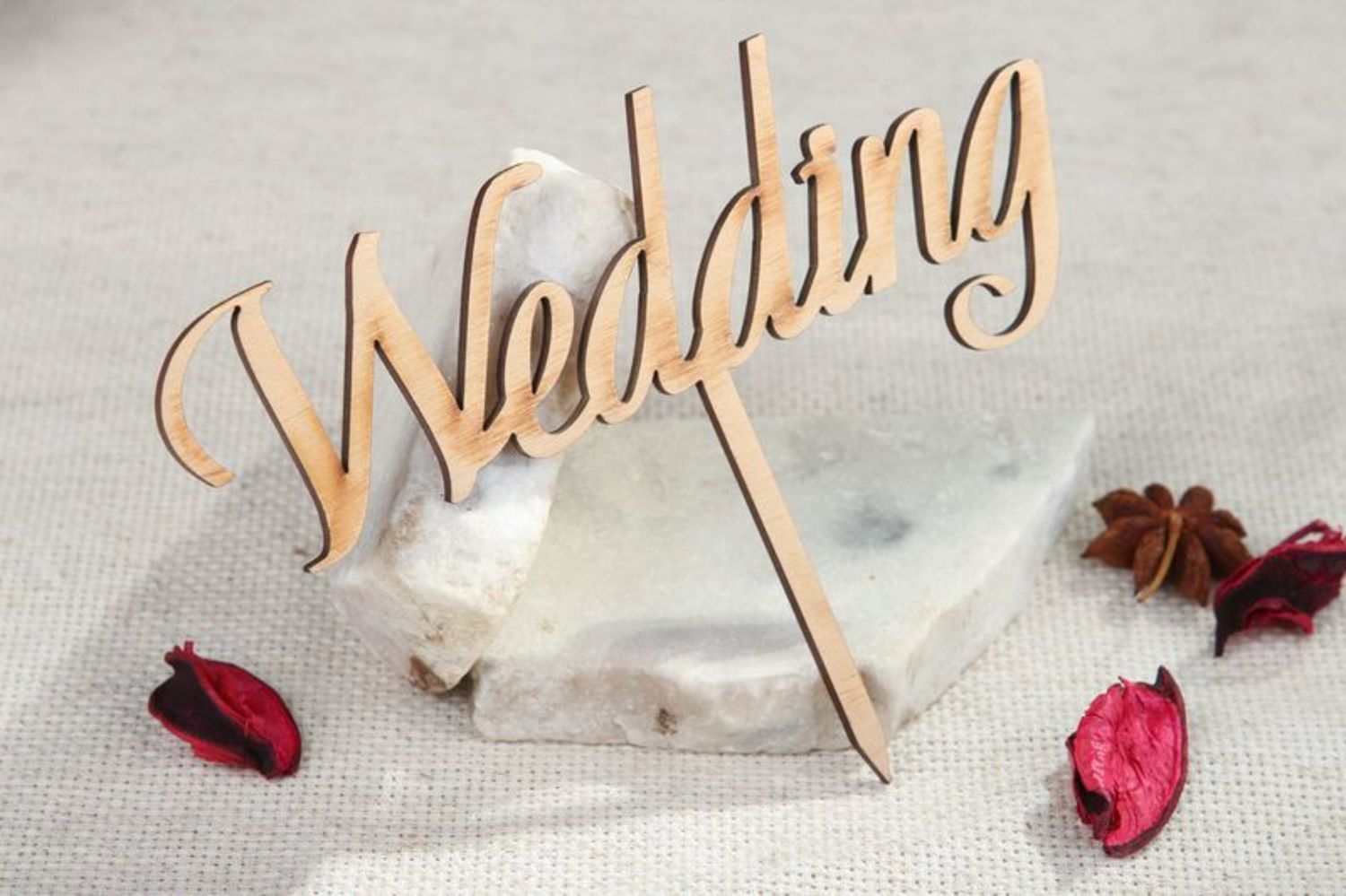 La placa de madera Wedding foto 4