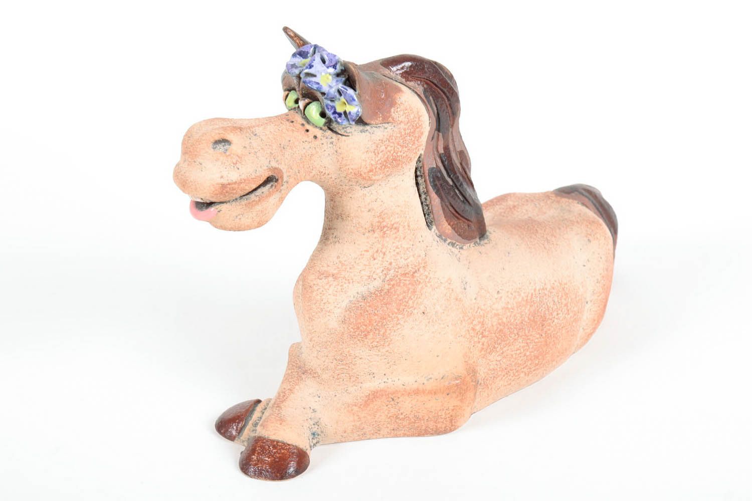 Керамическая копилка Лошадь фото 3