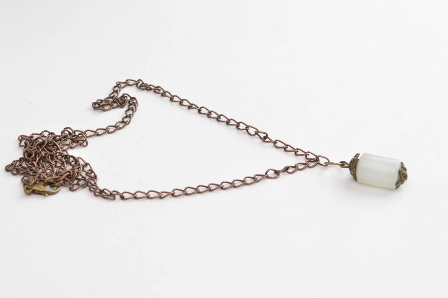 Handmade jewelry copper jewelry female pendant neck accessory gift for girls photo 3