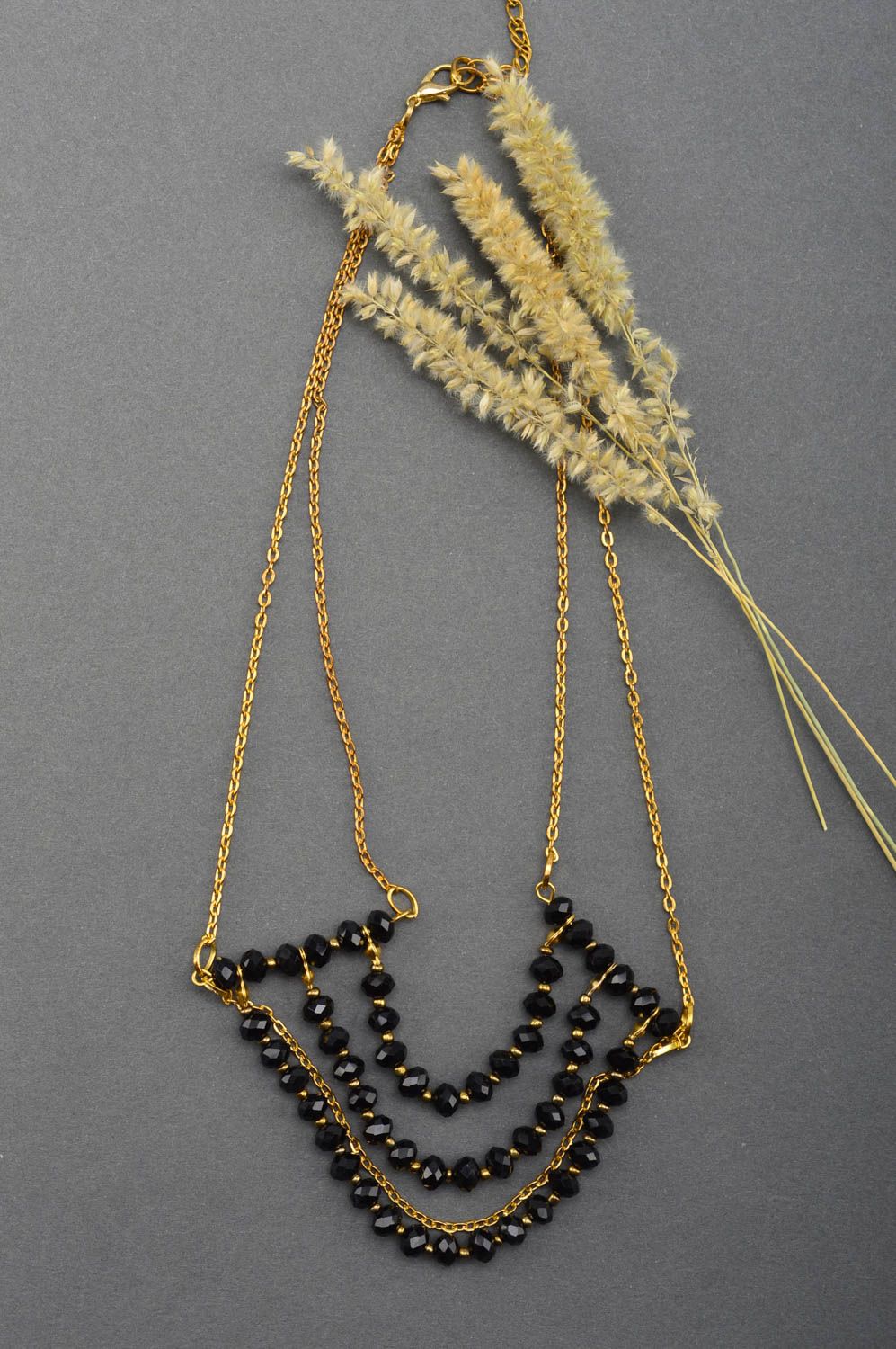 Mode Schmuck handmade schöne Halskette Collier Kette Frauen Accessoire zart foto 1