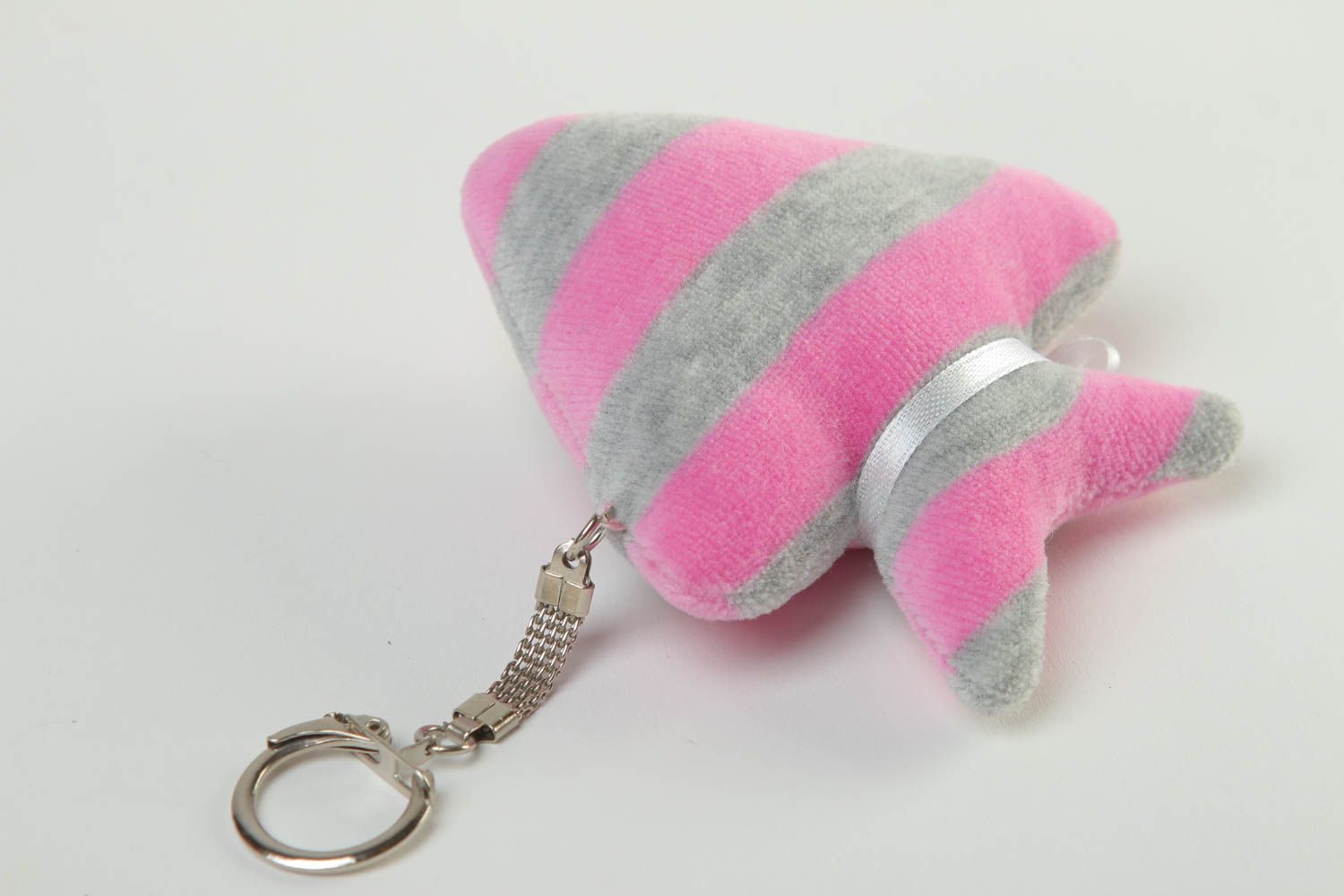 Schlüssel Anhänger handmade Schlüsselanhänger Fisch Designer Accessoire rosa foto 4