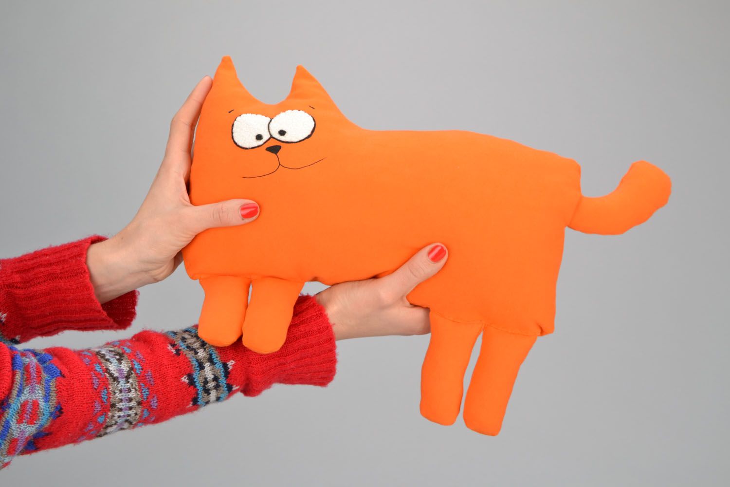 Soft toy Orange Cat photo 1