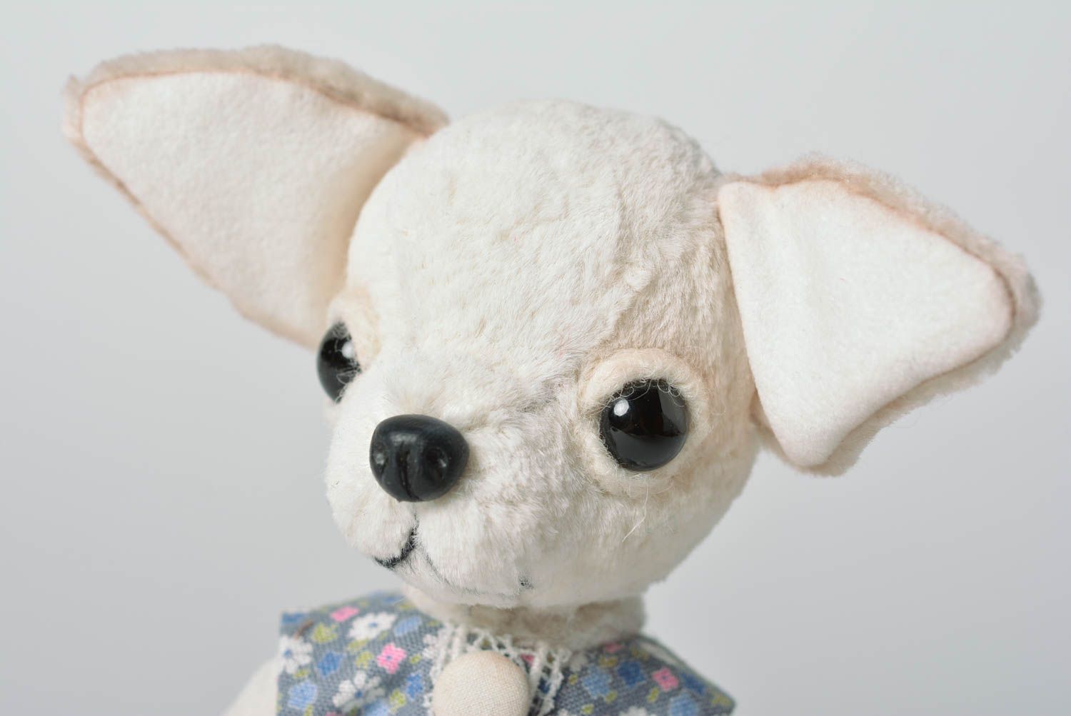 Perro de peluche hecho a mano juguete de tela regalo original para niña foto 3