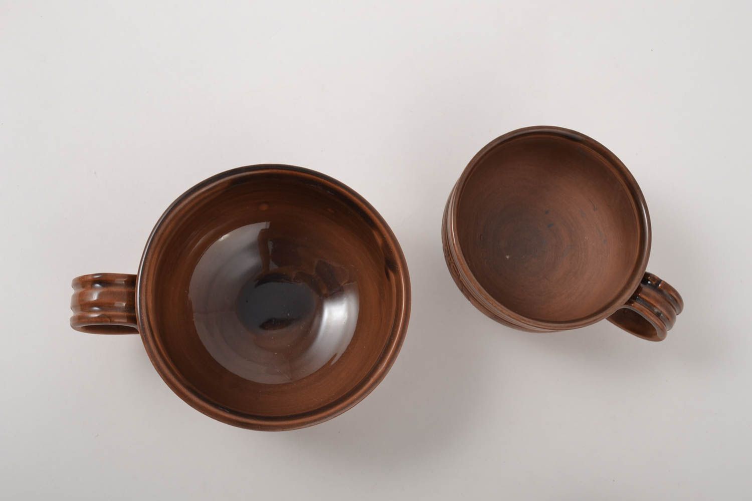 Керамические чашки две необычные керамическая посуда красивые подарочные кружки фото 4