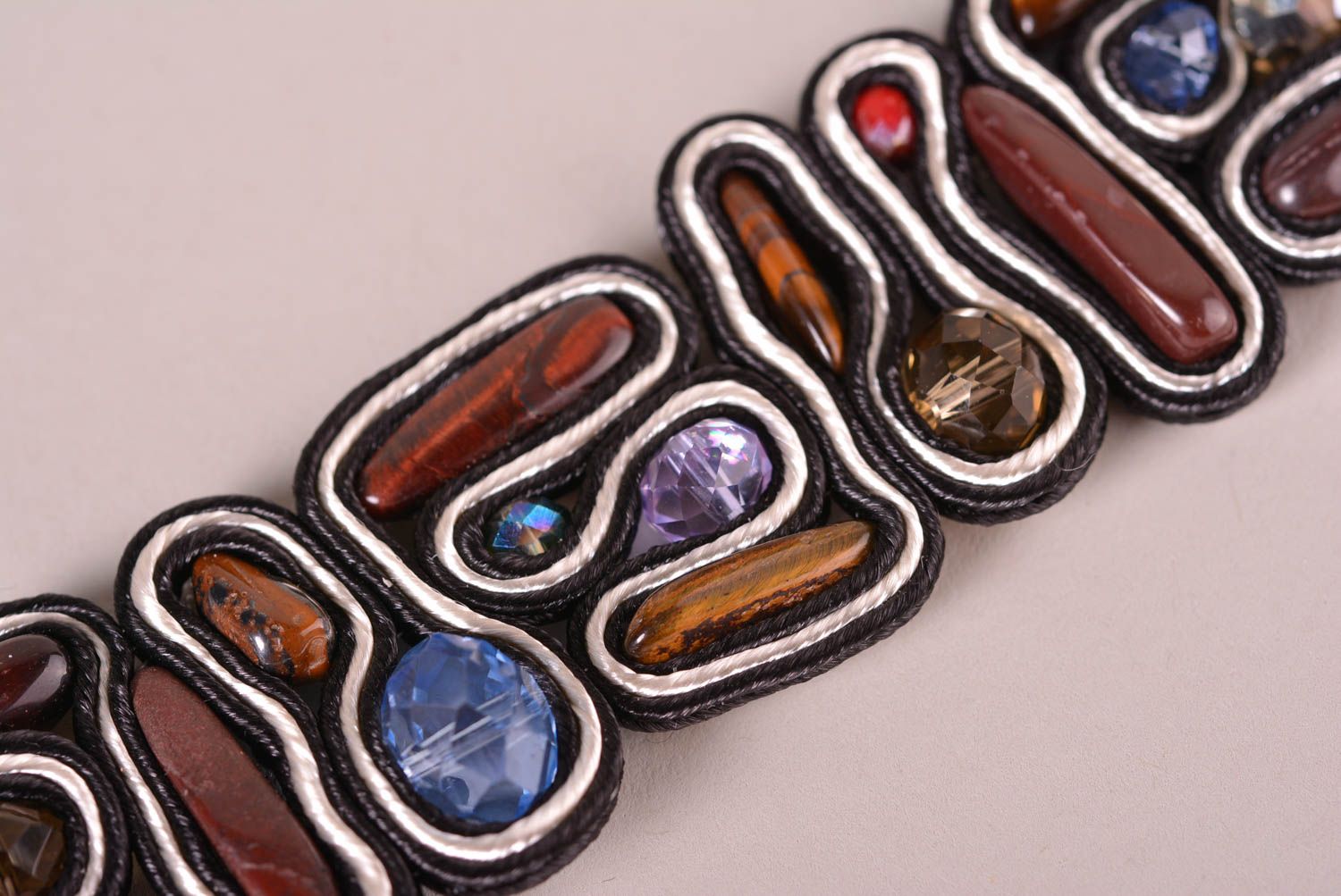 Stylish handmade textile bracelet soutache bracelet designs beautiful jewellery photo 4
