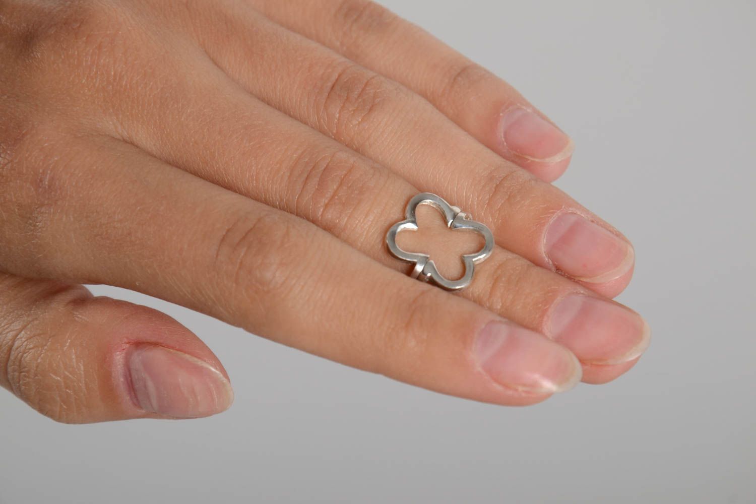 Серебряные кольца ручной работы женские кольца серебряные украшения набор 2 шт фото 2